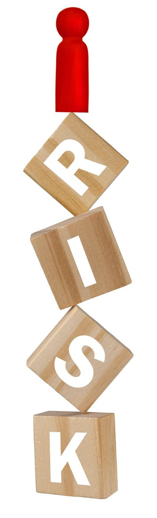 bright-red-wood-peg-man-model-standing-balancing-stack-wood-blocks